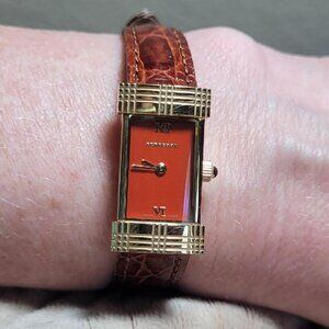 Burberry Heritage Watch Ladies Leather Strap/Gold Accents